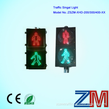 Square 200mm Pedestrian LED Traffic Signal Green Man (Dynamic)